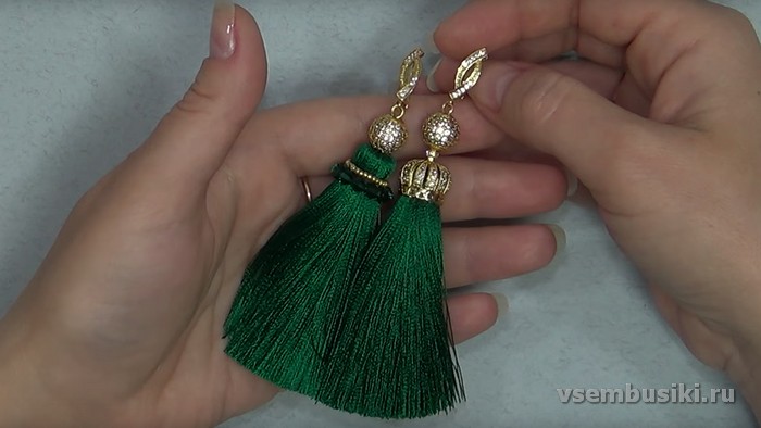 Серьги кисточки своими руками Серьги кисточки своими руками